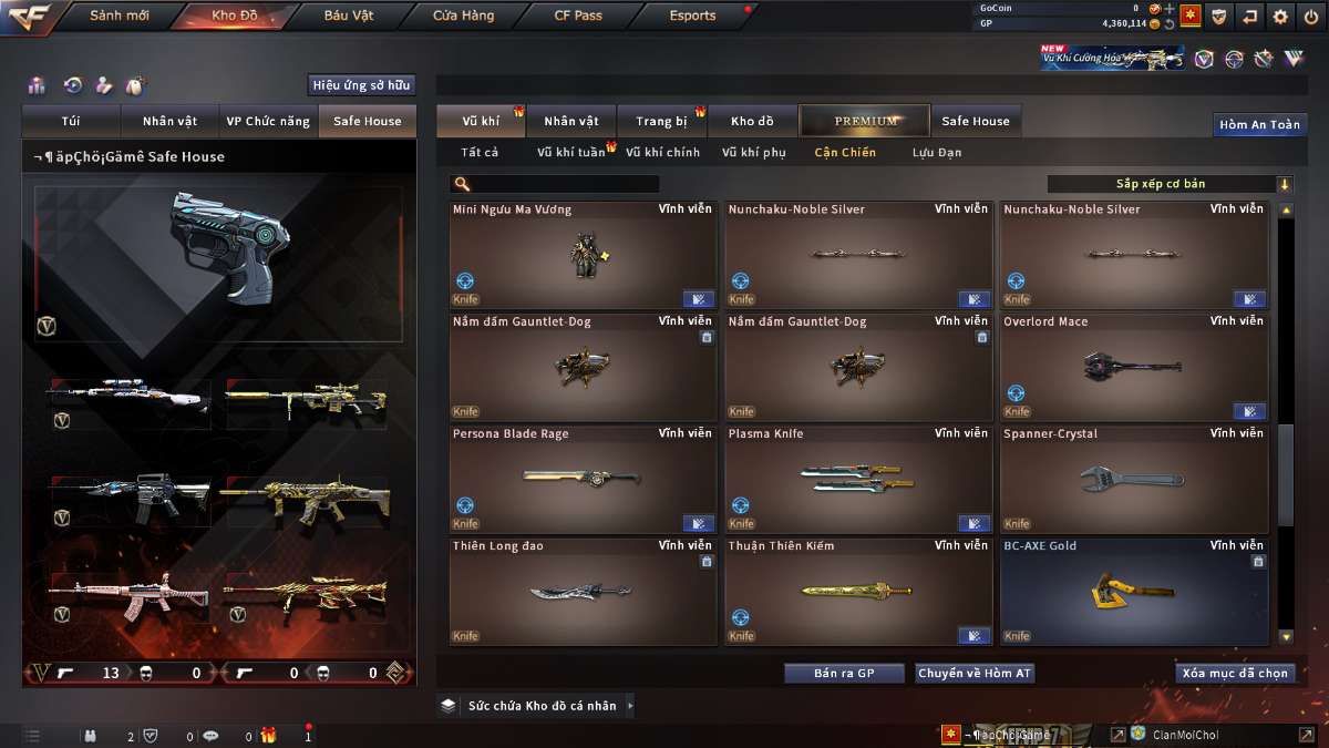 shop acc cf uy tin gia re